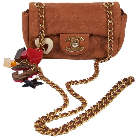 chanel camel mini bag